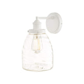 Laura Ashley Ainsworth Outdoor Wall Light Matt Cream Glass IP44
